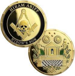 Masonic Hiram Abiff challenge coin