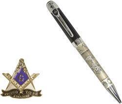 Masonic pen and lapel pin