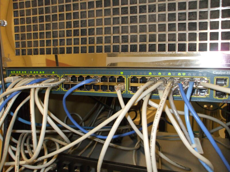 Cisco Catalyst 48-port Ethernet switch.