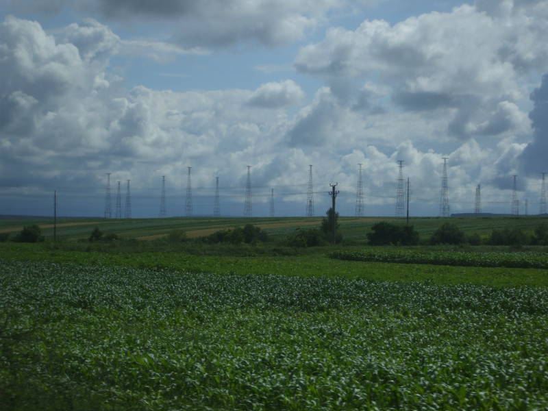 Large HF antenna in eastern Romania.