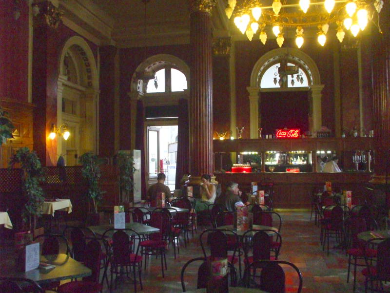Nice cafe in Budapest Keleti Pu or Eastern Train Station.