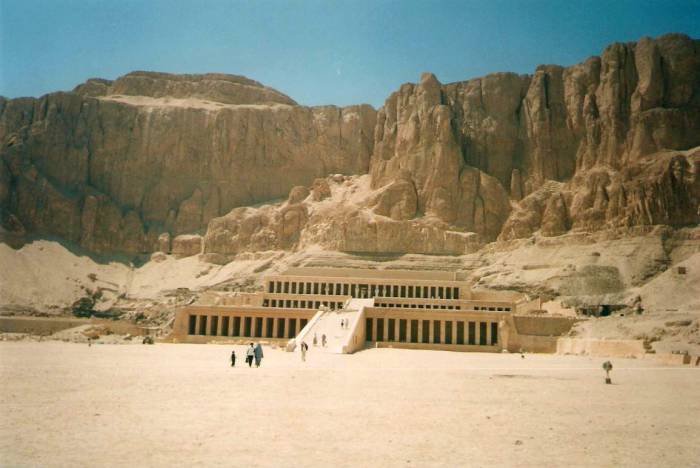 Temple of Hatshepsut or Deir al Bahri, near The Valley of the Kings.