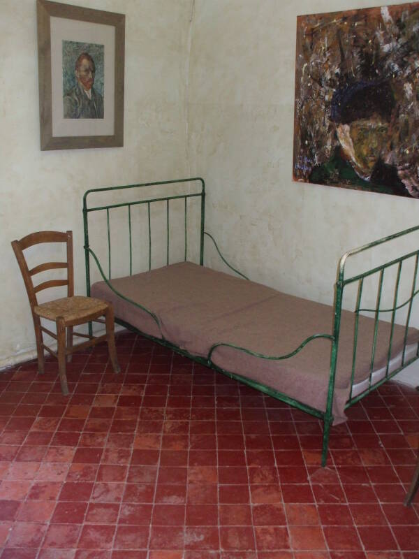 Vincent van Gogh's room in the Maison de Santé St-Paul in St-Rémy-de-Provence.