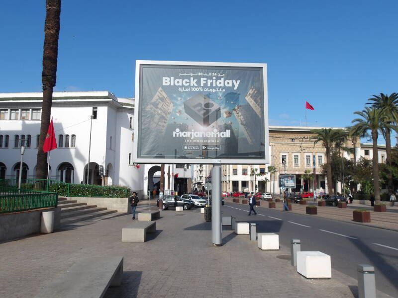 'Black Friday' sale advertisement in Casablanca.