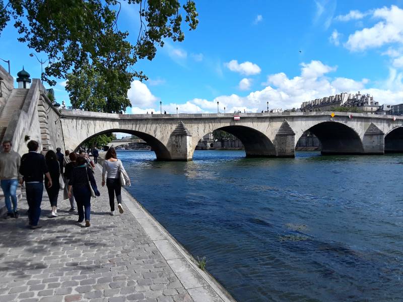 Pont Royal across the Seine River through Paris.