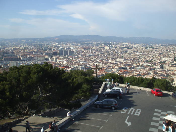 View from Nôtre Dame de la Garde above Marseille.