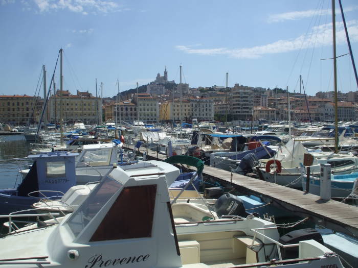 Le Vieux Port, the Old Port of Marseille.