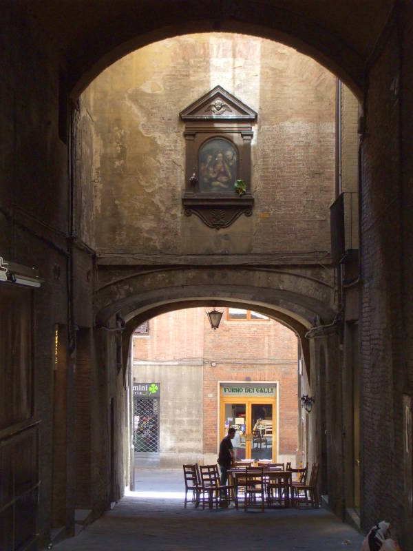 Passageway in Siena.