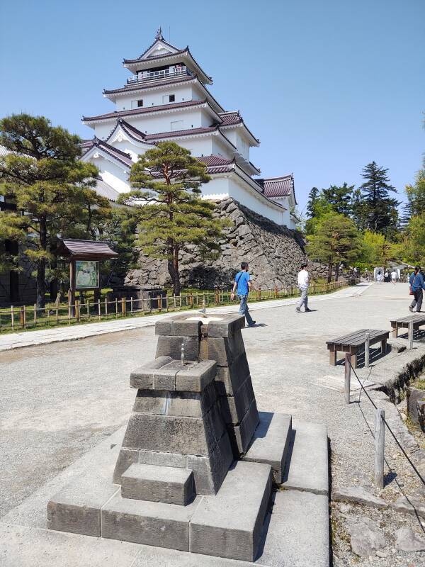 The tenshu or keep of Tsuruga Castle in Aizu-Wakamatsu.