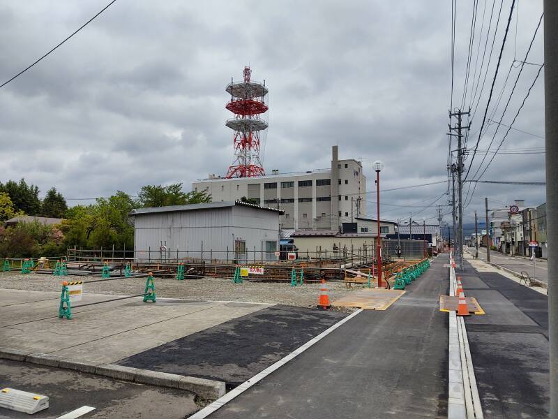 Telecommunications tower in Kitakata.