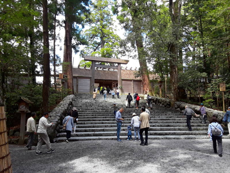 Main shrine at the Inner Shrine at Ise.