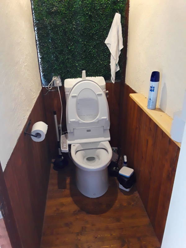 Toilet at the ryokan.