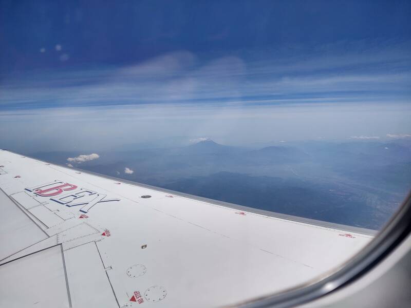 Mount Fuji seen from Sendai-Ōsaka flight.