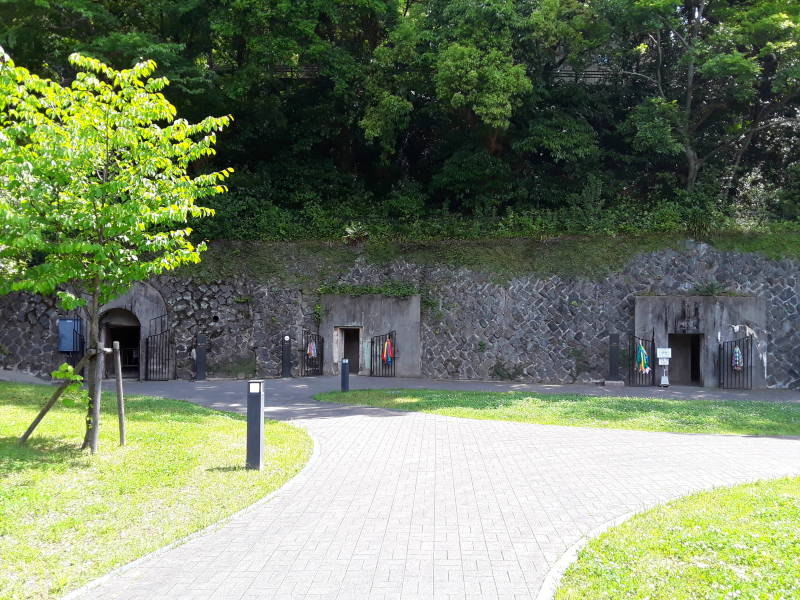 Entrances to the Nagasaki Air Defense Command bunker.
