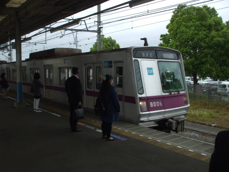 Changing trains on the way from Nikkō. to Tōkyō.