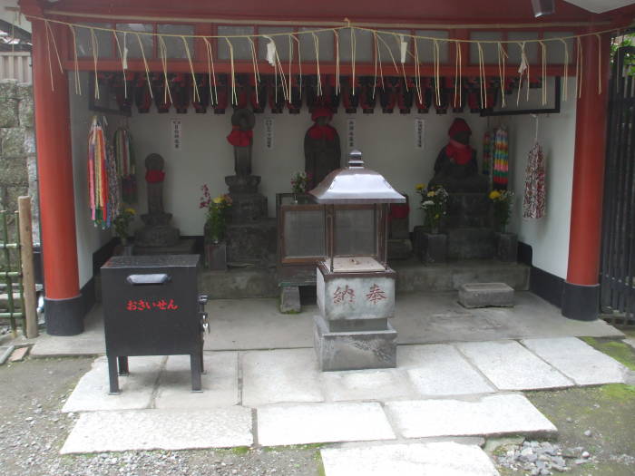 Interior of O-tanuki-sama Shrine in Asakusa, Tōkyō