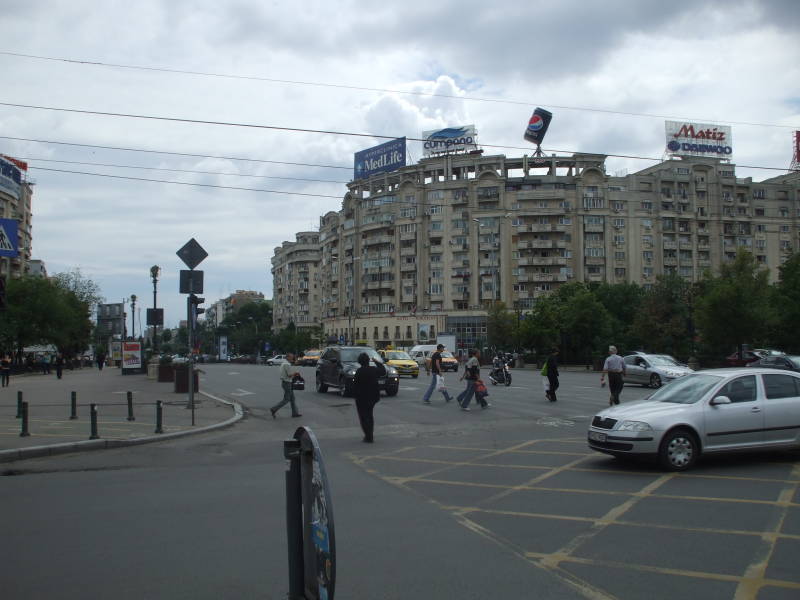 Piatţa Unirii in Bucharest, Romania.