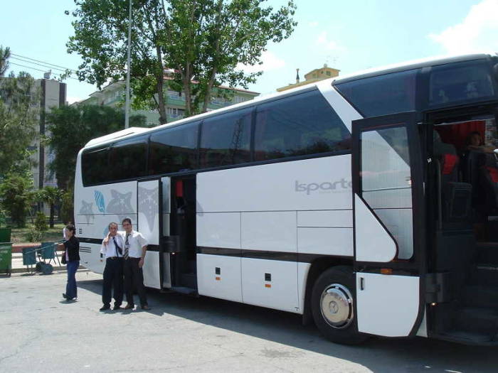 Turkish bus attendants, yardimcilar.