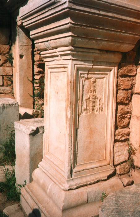 Ephesus: a carving representing Artemis as the Mother Goddess.