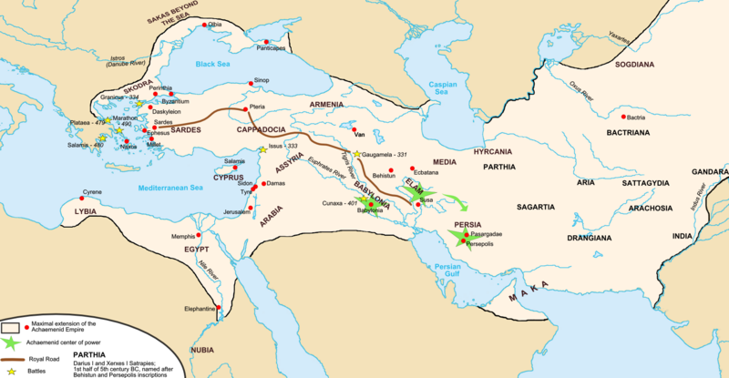 Wikipedia map of the Silk Road