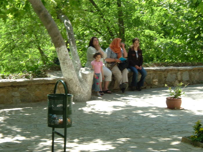 Turkish tourists, Turkish visitors to the Virgin Mary's house at Maryemana Evi.