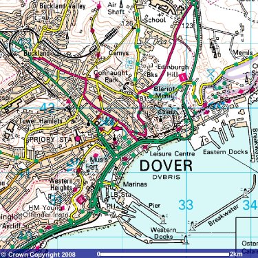 Dover England Map