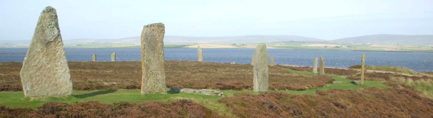 The outer henge around the Ring of Brodgar.