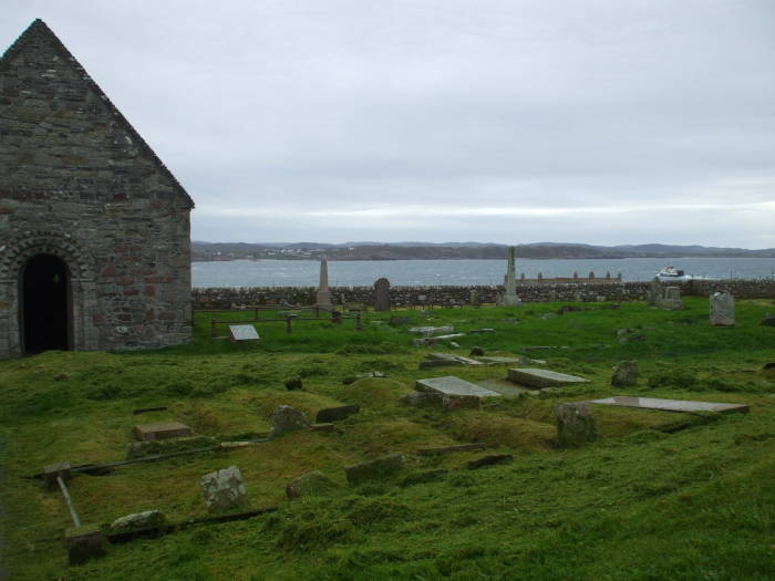 Rèilig Odhrain, or Oran's Cemetery on Iona, burial place of 48 Scottish kings including Macbeth.