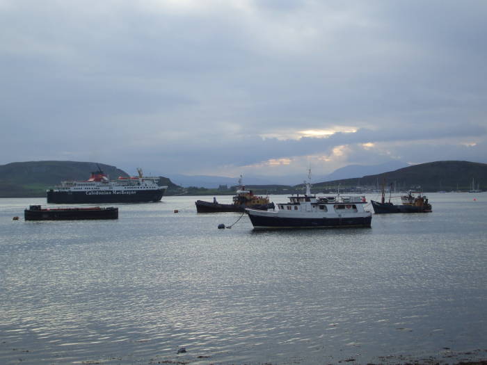 A Hebrides ferry leaves Oban.