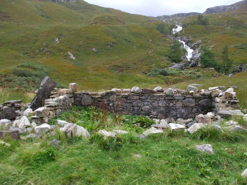The ruins of the settlement of Steall.