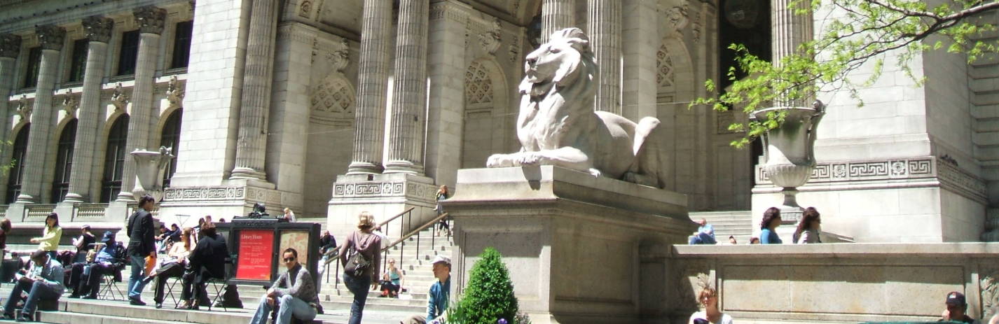 New York Public Library on 5th Avenue at 42nd Street.