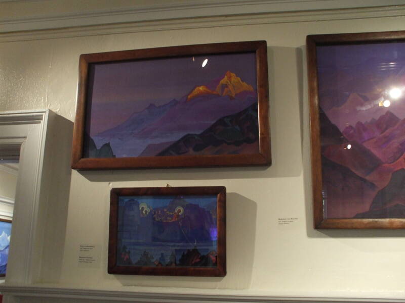 Himalayan paintings by Nicholas Roerich.
