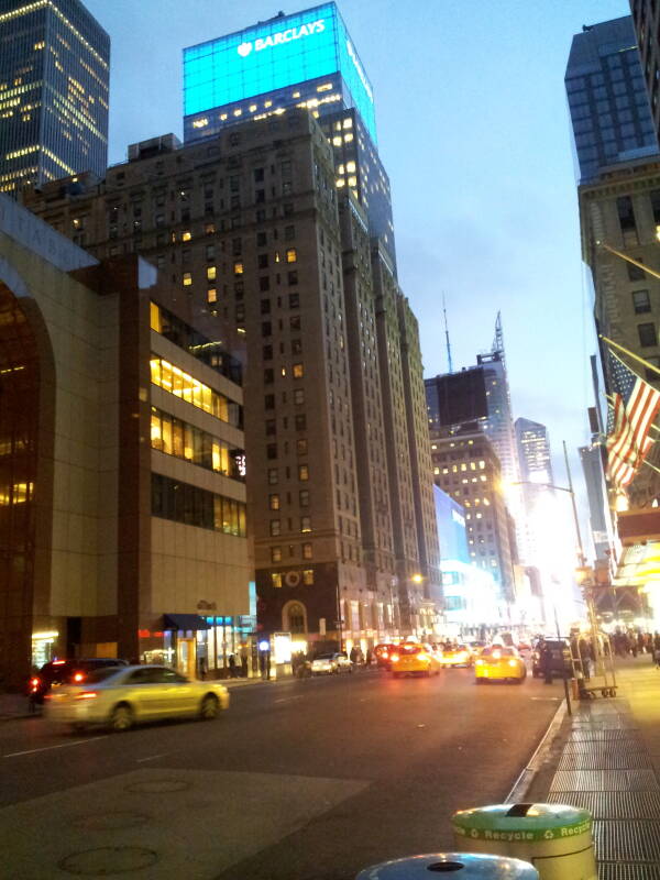 Michaelangelo Hotel, former Taft Hotel, where William S. Burroughs stayed on Seventh Avenue north of Times Square.