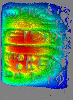 Cuneiform tablet 3-D scan