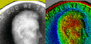 3-D scan of a penny