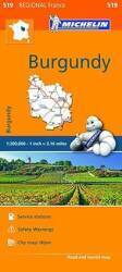 Michelin Regional Map: France: Burgundy Map 519