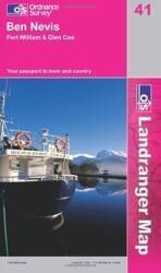 Ben Nevis. Fort William and Glen Coe (OS Landranger Map Series) by Ordnance Survey