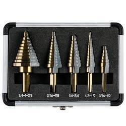 Step drill bits