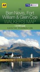 Walker's Map Ben Nevis, Fort William & Glen Coe