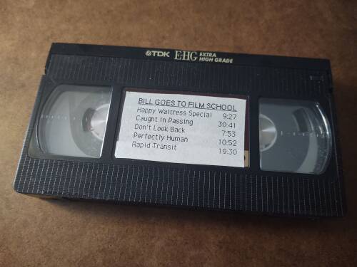 VHS video cassette tape, front side.