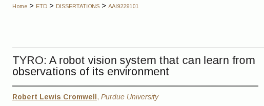 Purdue University libraries record of my Ph.D. thesis.