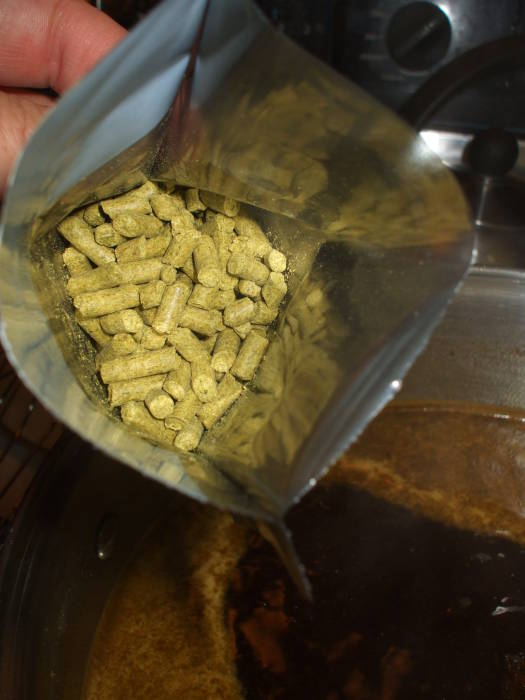 Beer brewing: adding even more hops.