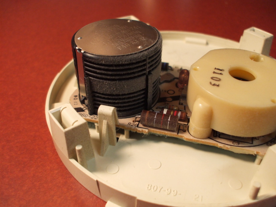 Typical smoke detector with Americium unit.