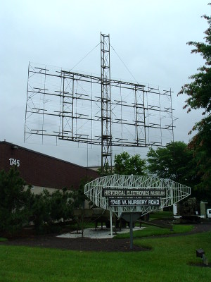 VHF radar antenna at the National Electronics Museum near BWI airport.