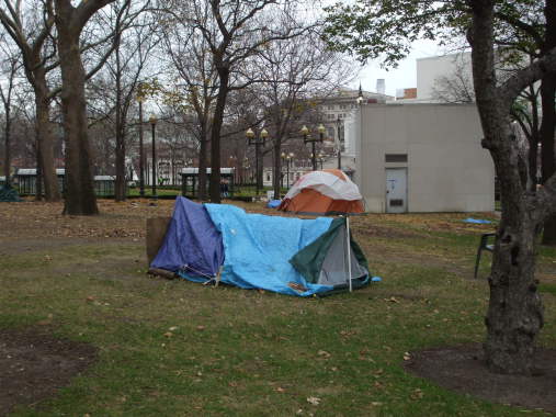 Occupy Detroit protesters in November, 2011.