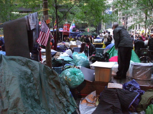 Occupy Wall Street protesters in New York.