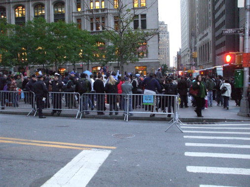 Occupy Wall Street protesters in New York.