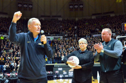 Rick Mount at Purdue University's Mackey Arena.