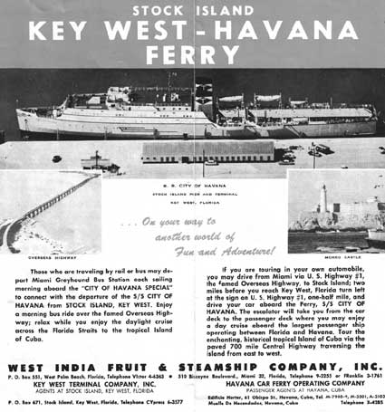 Cargo ship M/V NOSTROMO, formerly the Stock Island Key West - Havana ferry and registered as S/S CITY OF HAVANA.