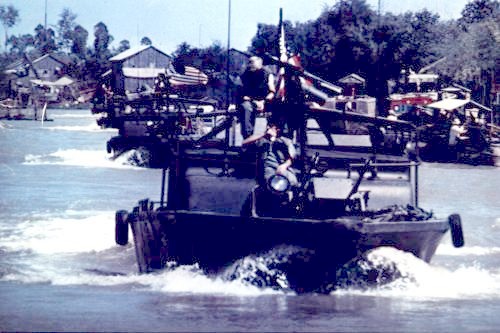 US Navy riverine operations boat.